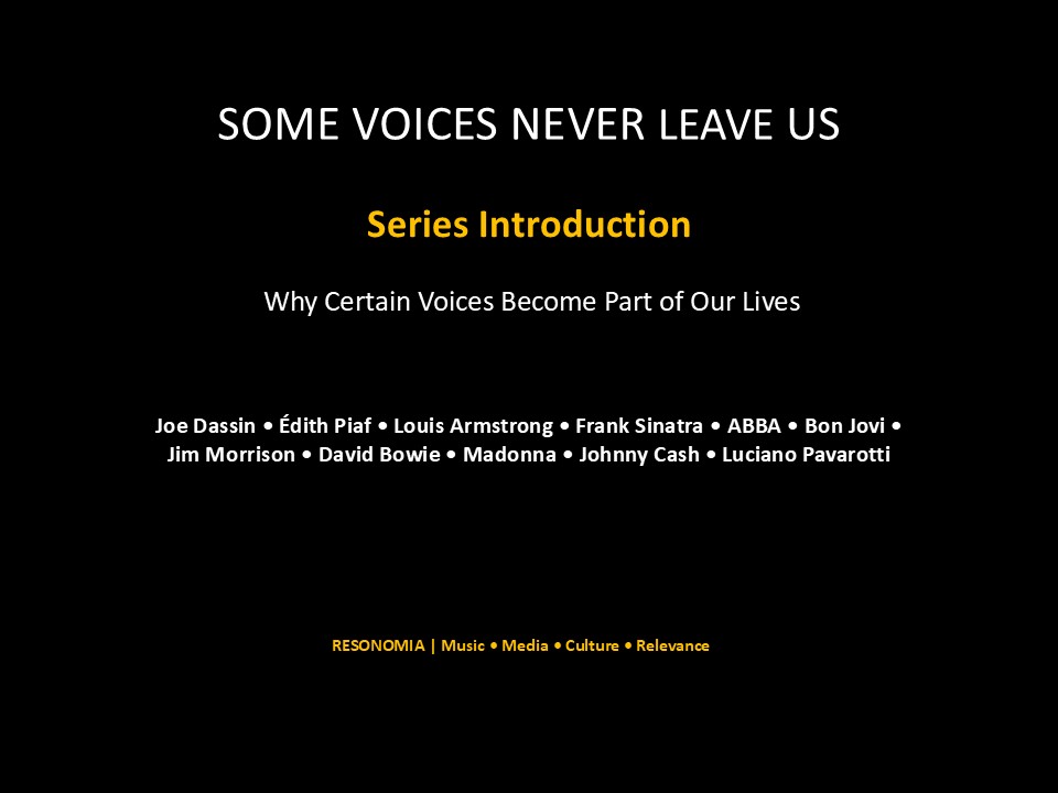 Some Voices Never Leave Us — Series&nbsp;Introduction