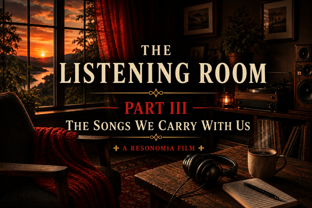 Resonomia cover for The Listening Room — Part III: The Songs We Carry With Us